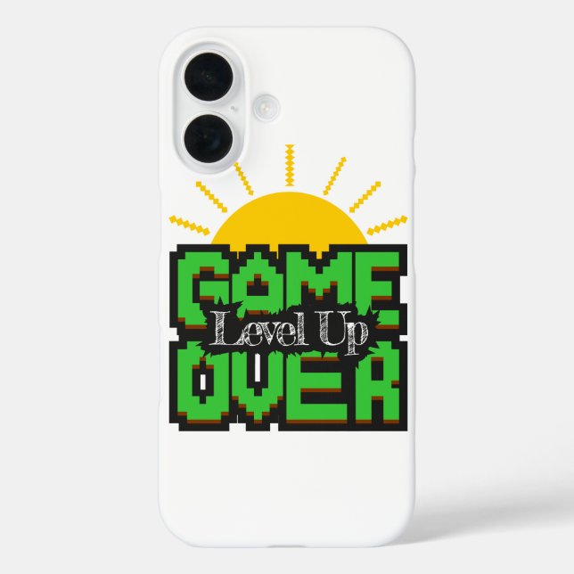 Game Over, Revive retro games with, level up Case-Mate iPhone Case (Back)