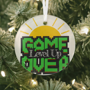 Game Over, Revive retro games with, level up Glass Tree Decoration