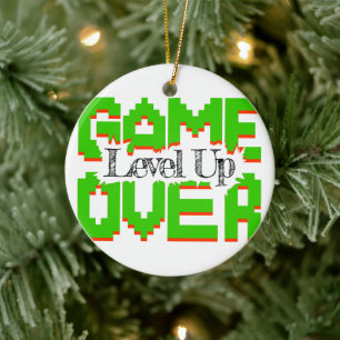 Game Over, Revive Vintage Games and Level Up Ceramic Tree Decoration