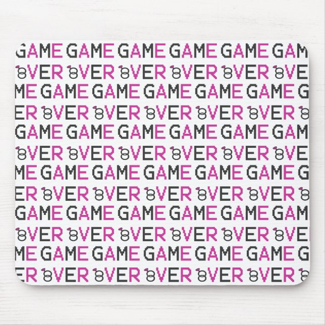 Game over ring wedding mouse pad (Front)
