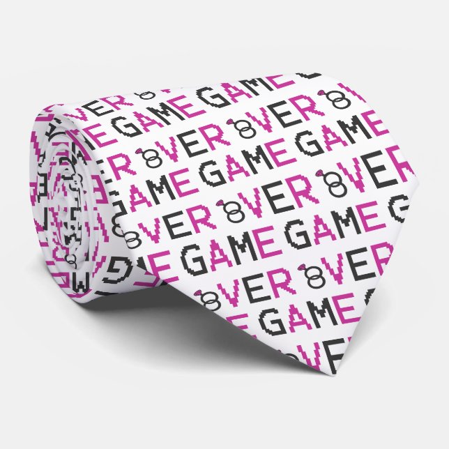 Game over ring wedding tie (Rolled)