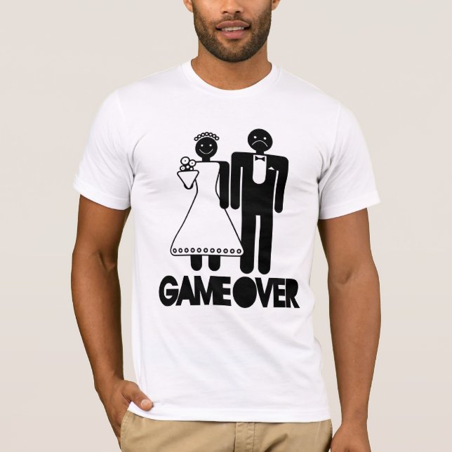 Game Over - Sad Groom T-Shirt (Front)