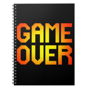 GAME OVER SPIRAL NOTEBOOK