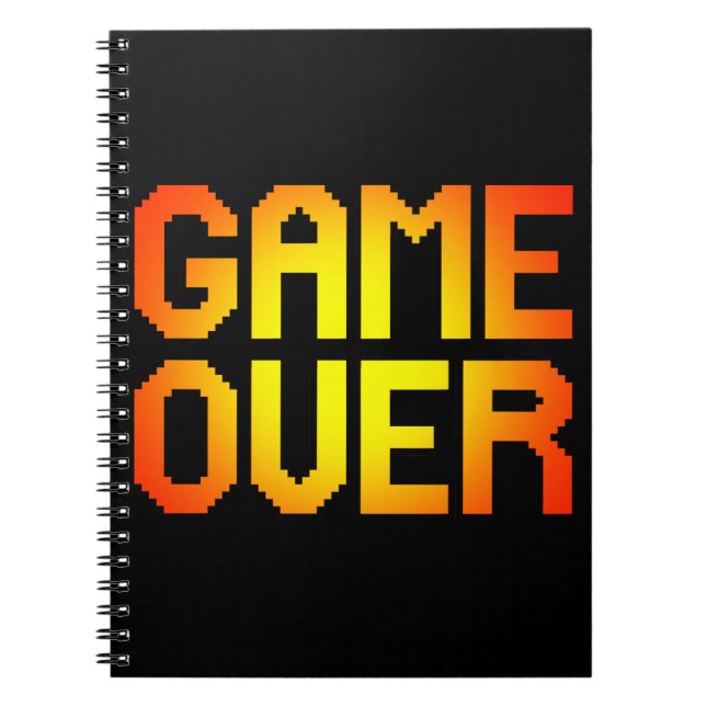 GAME OVER SPIRAL NOTEBOOK (Front)
