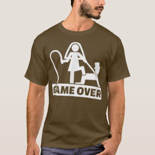 Game Over Stag Party FunnyBride Groom  T-Shirt