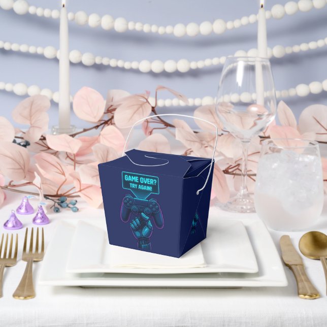 Game Over? Try Again! Gamer Favour Box (Wedding)
