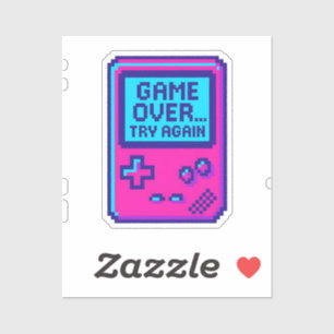 Game Over Try Again – Retro Pixel Gamer