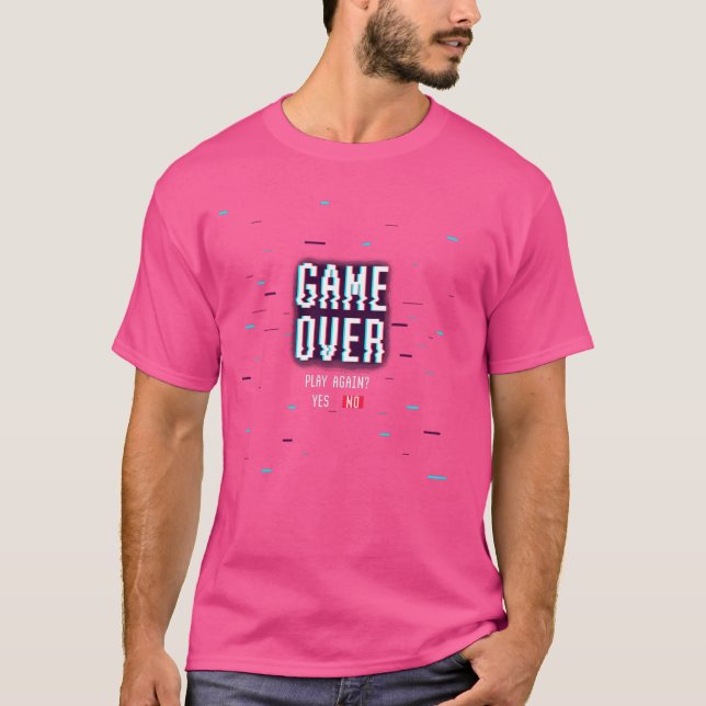 Game Over - Video Game Controller - Joystick - Con T-Shirt (Front)