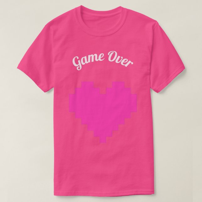 Game Over Wedding Party T-Shirt (Design Front)