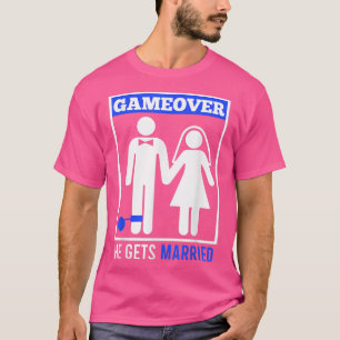 Game OverHusband Groom Bachelor Party 785  T-Shirt