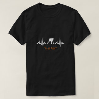 Game Pulse Gamer Shirt with Heartbeat Design