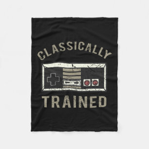 Game Retro Vintage Distressed 3  Fleece Blanket