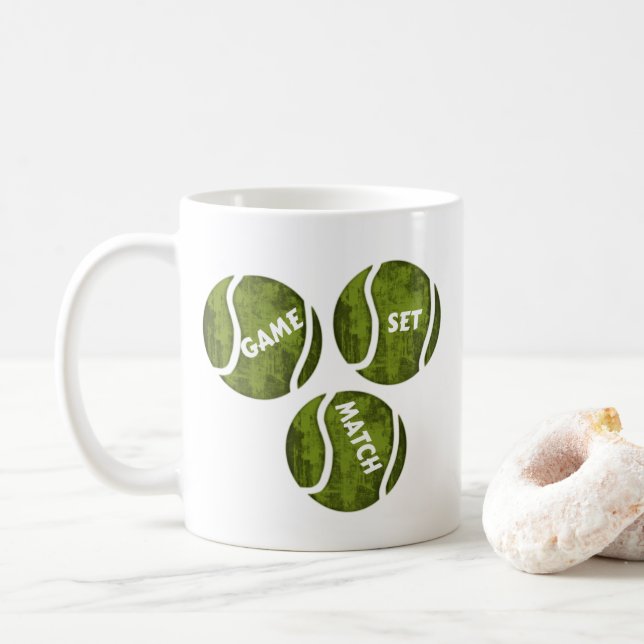 GAME SET MATCH COFFEE MUG (With Donut)