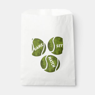 GAME SET MATCH FAVOUR BAGS