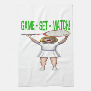 Game Set Match Tea Towel