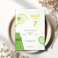 Game, Set, Match Tennis Party Trendy 7th Birthday