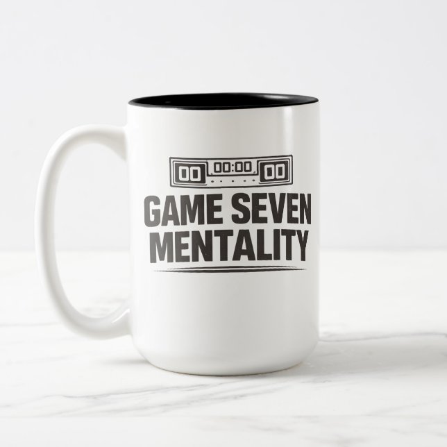 Game Seven Mentality Two-Tone Coffee Mug (Left)