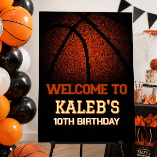 Game Time Basketball Birthday, Sports Birthday Poster