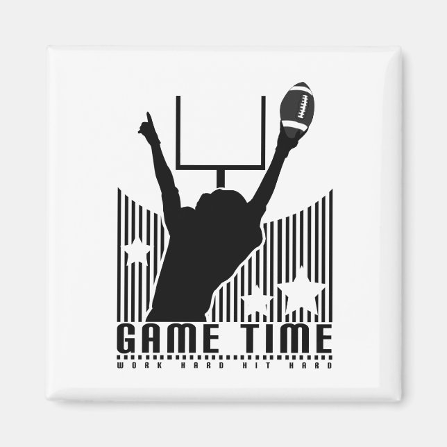 Game Time - Football Magnet (Front)