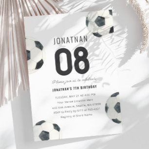 Game Time Soccer Football Boy Birthday Invitation