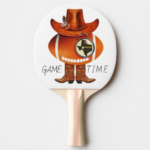 "GAME TIME" Texas Football Fan Ping Pong Paddle