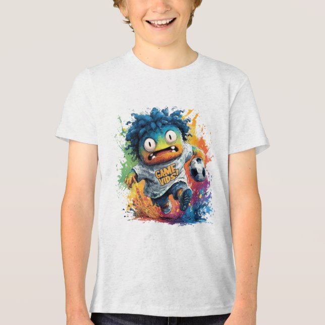 Game Vibes Only: Kids Design Tri-Blend Shirt (Front)