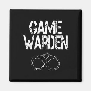 Game Warden Handcuffs Lazy Halloween Costume Magnet