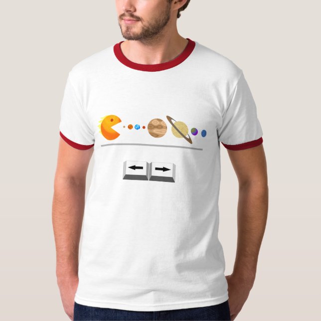 Game with planets funny T-Shirt (Front)