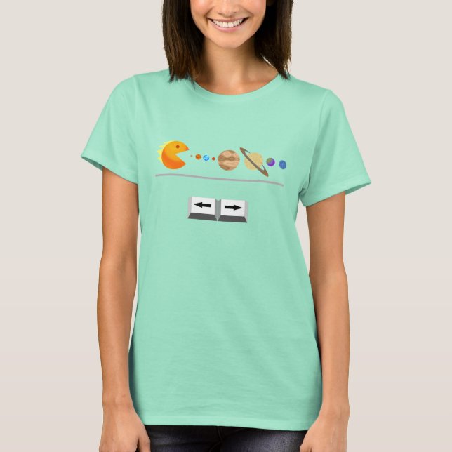 Game with planets funny T-Shirt (Front)