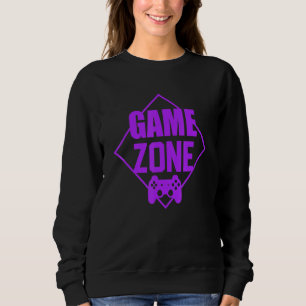 Game Zone Controller Purple Video Game Gamer Shirt