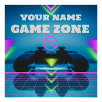 Game Zone Controller Teenager Room Door No Entry