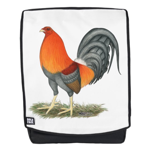 Gamecock Blue Red Rooster Backpack (Front)