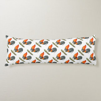 Gamecock Blue Red Rooster Body Cushion