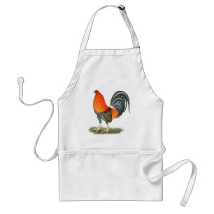 Gamecock Blue Red Rooster Standard Apron