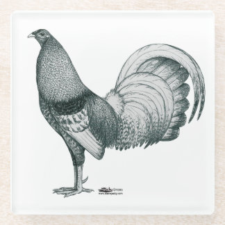 Gamecock Crele or Dom Glass Coaster
