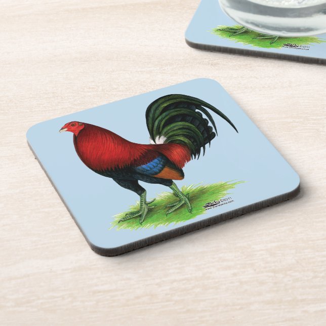 Gamecock:  Dark Red Coaster (Left Side)