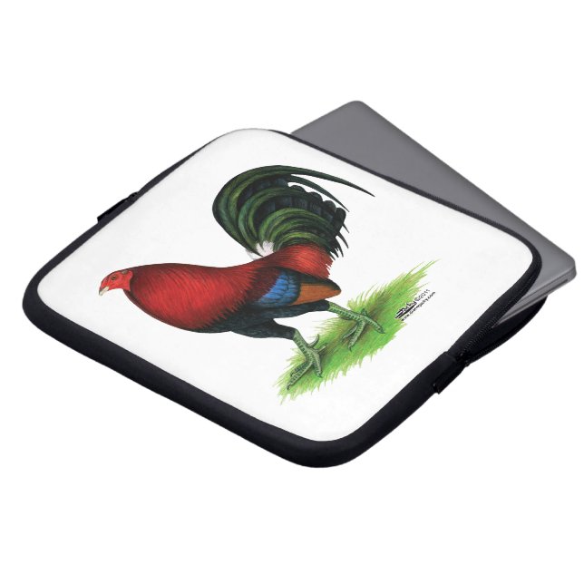 Gamecock:  Dark Red Laptop Sleeve (Front Top)