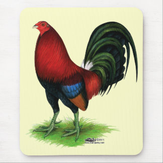 Gamecock: Dark Red Mouse Pad