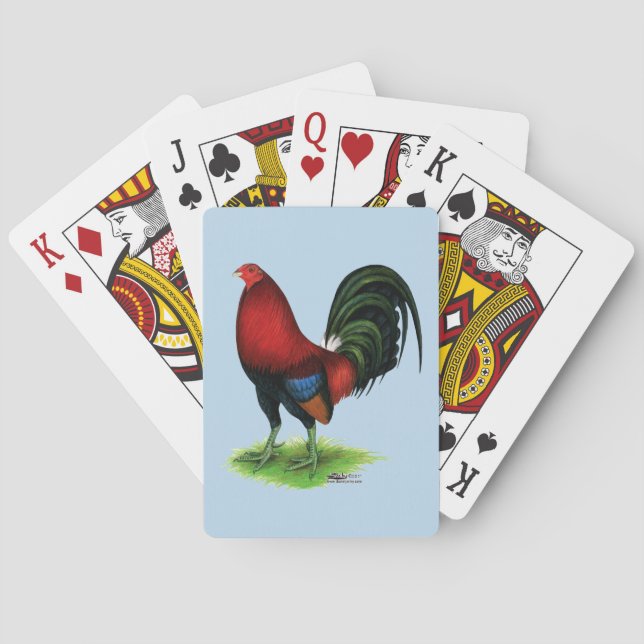 Gamecock:  Dark Red Playing Cards (Back)