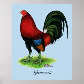 Gamecock: Dark Red Poster