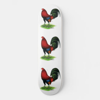 Gamecock: Dark Red Skateboard