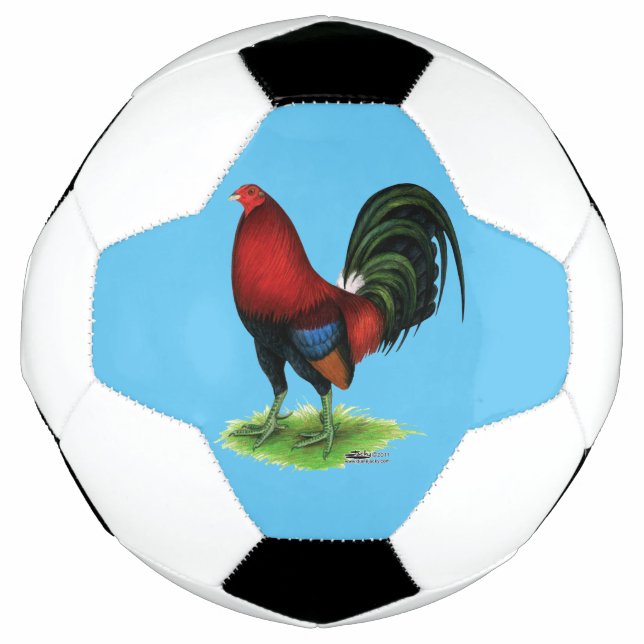 Gamecock:  Dark Red Soccer Ball (Front)