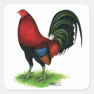 Gamecock: Dark Red Square Sticker
