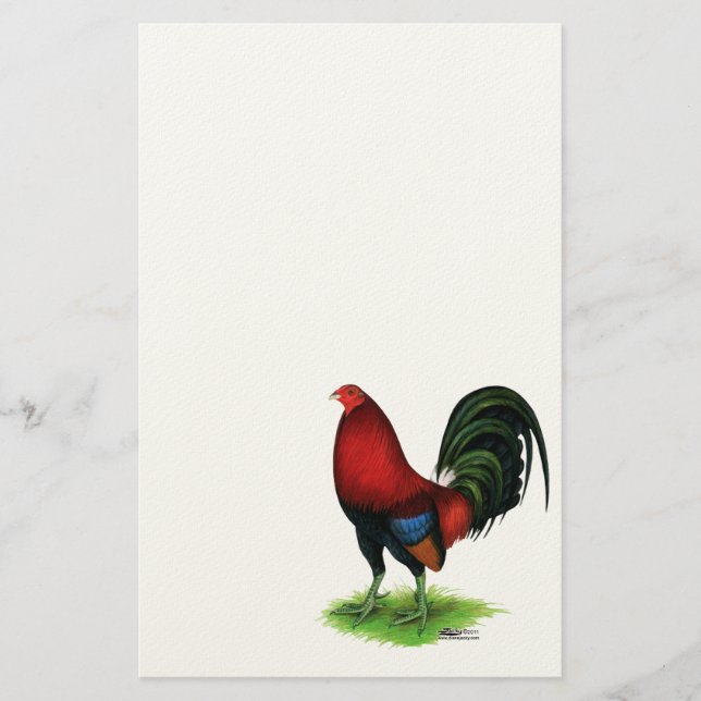 Gamecock:  Dark Red Stationery (Front)