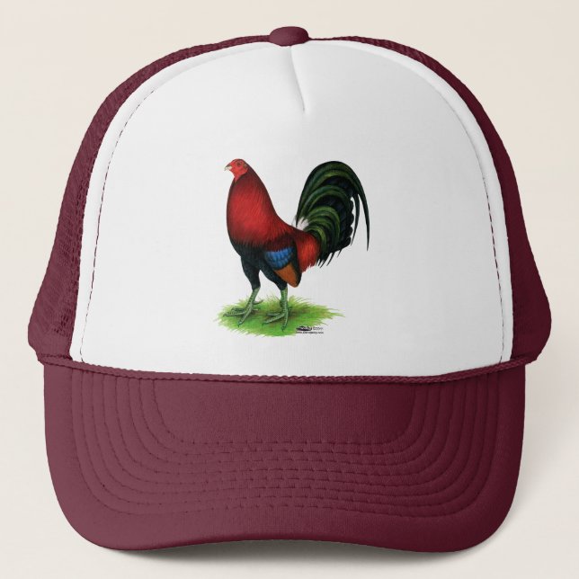 Gamecock:  Dark Red Trucker Hat (Front)