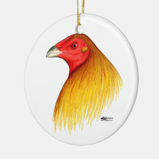 Gamecock Dubbed Ceramic Tree Decoration