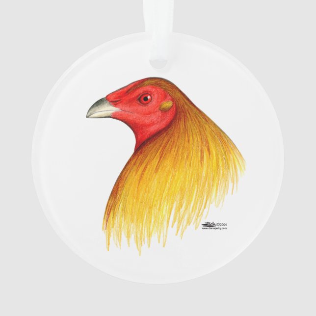 Gamecock Dubbed Ornament (Back)
