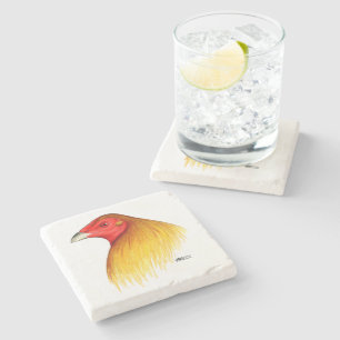 Gamecock Dubbed Stone Coaster