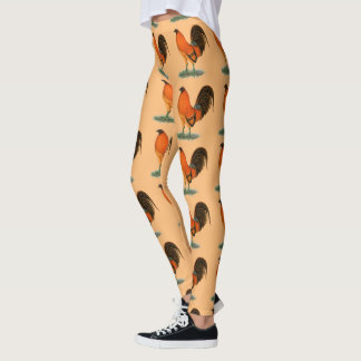 Gamecock Ginger Red Rooster Leggings