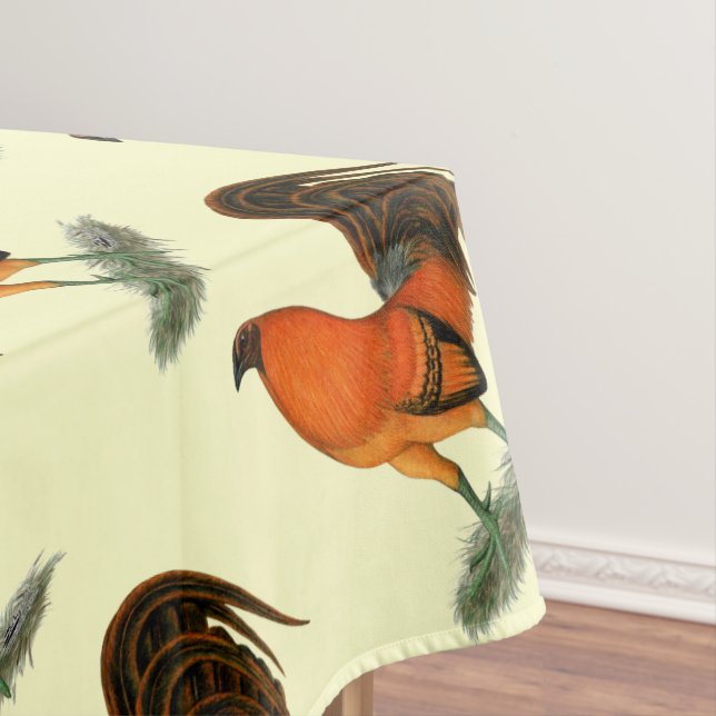Gamecock Ginger Red Rooster Tablecloth (In Situ)